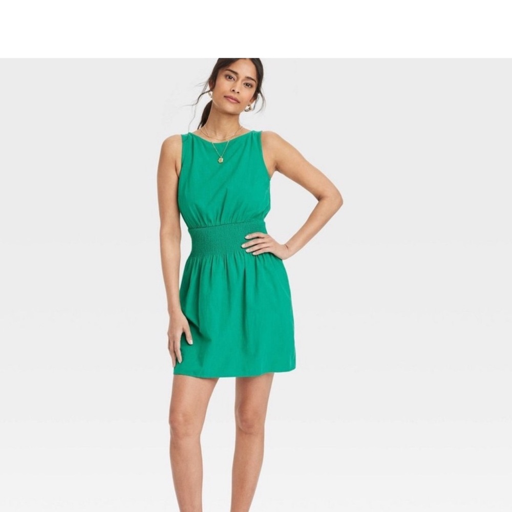 Universal Thread Vibrant Green Mini Dress